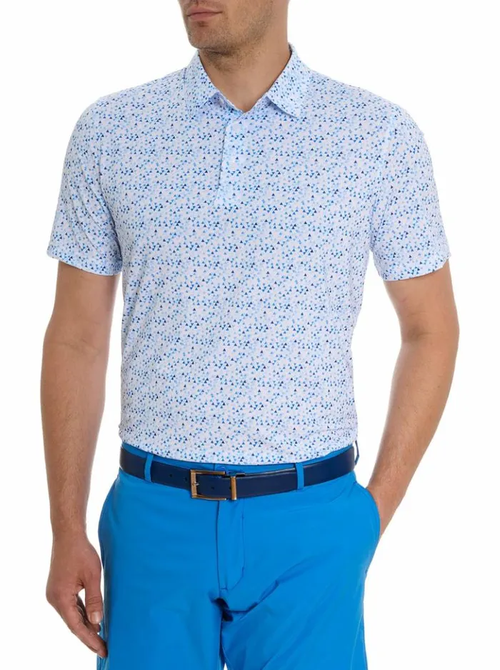 Men Robert Graham Polos and TShirts Calder Polo Blue