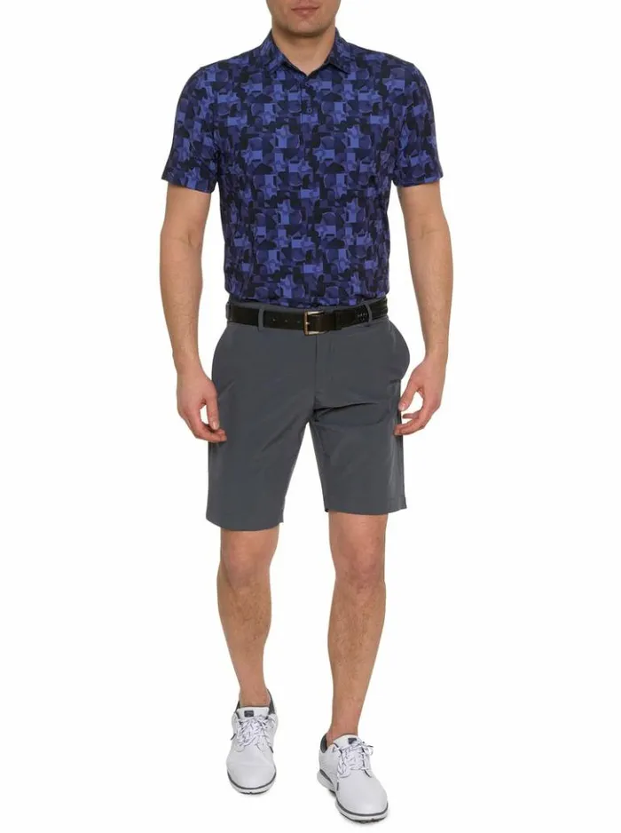 Men Robert Graham Polos and TShirts Davos Performance Polo Teal