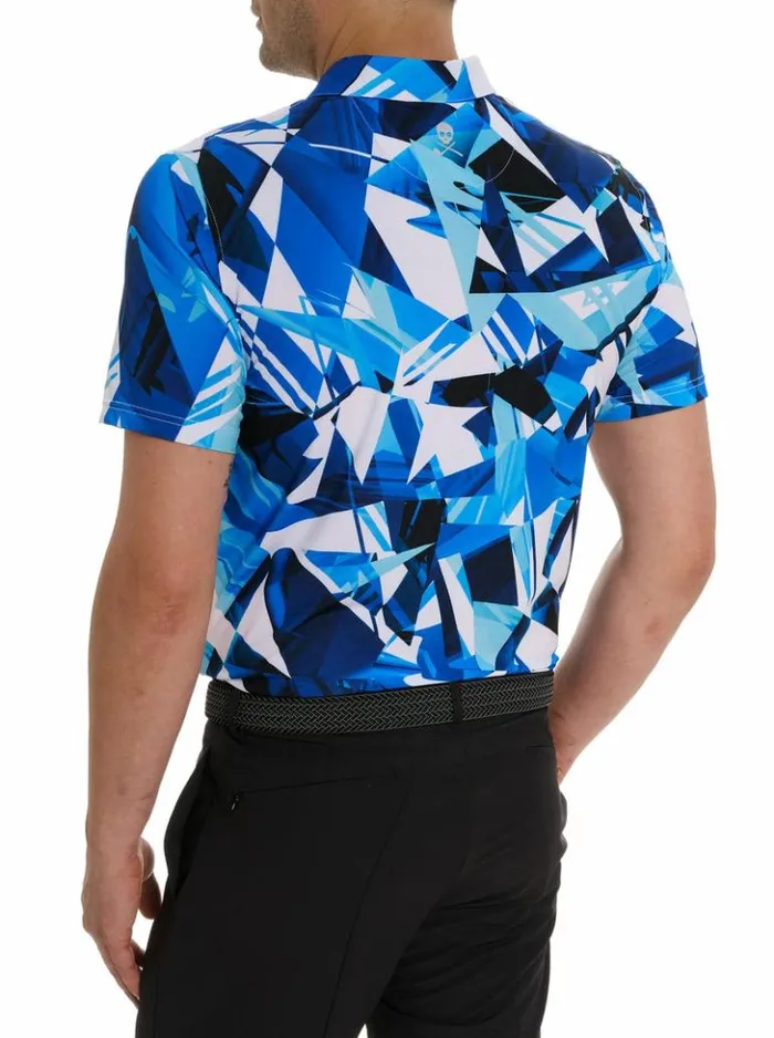 Men Robert Graham Polos and TShirts Driftwood Polo Blue