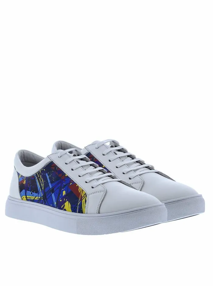 Men Robert Graham Shoes Cascade Sneakers White