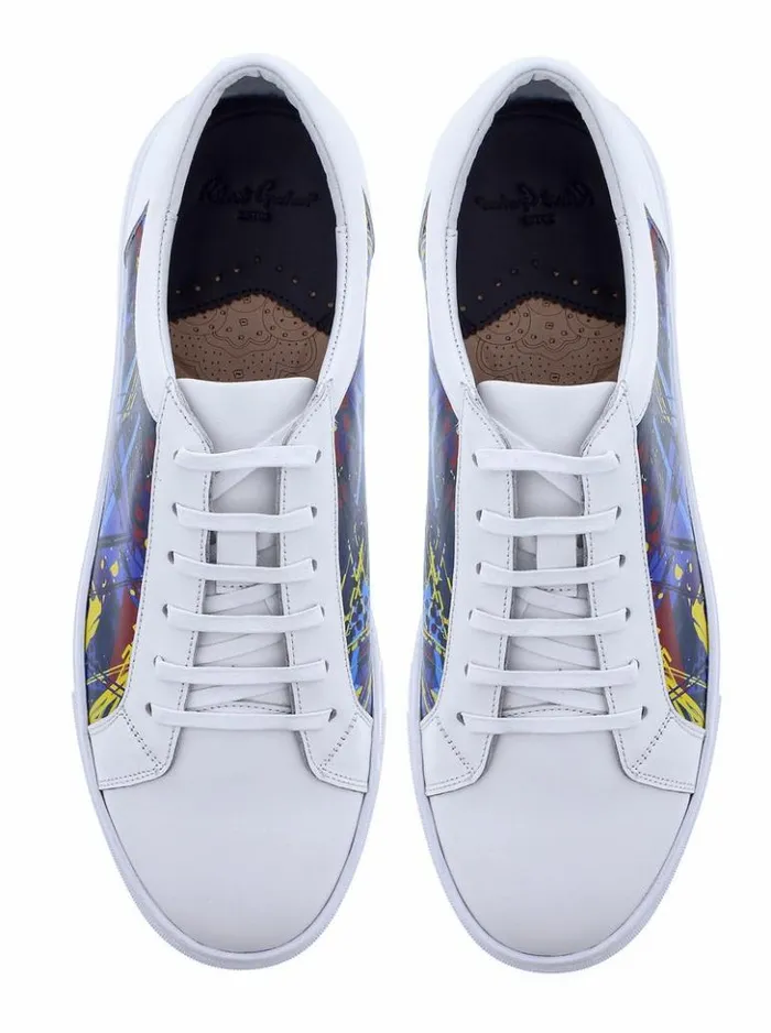 Men Robert Graham Shoes Cascade Sneakers White