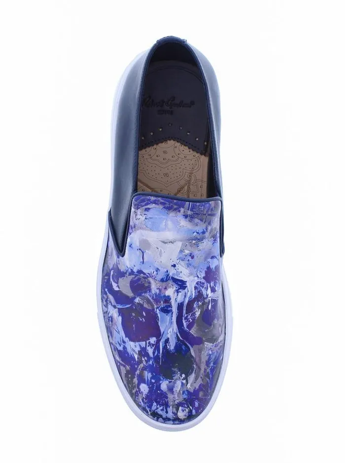 Men Robert Graham Shoes Odyssey Sneakers Navy