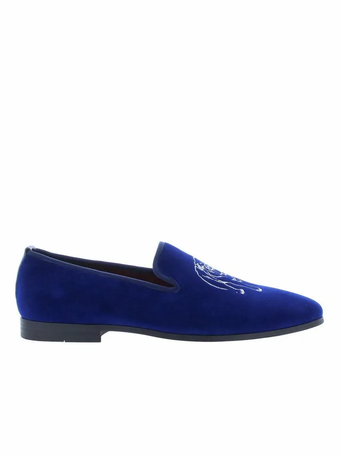 Men Robert Graham Shoes Reisman Smoking Slipper Navy