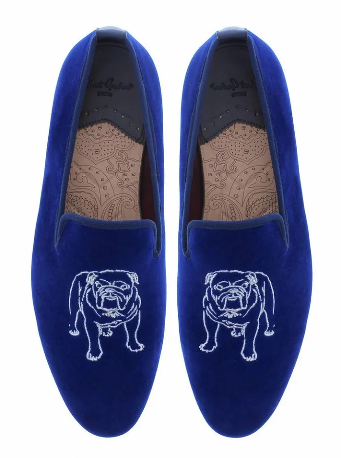 Men Robert Graham Shoes Reisman Smoking Slipper Navy