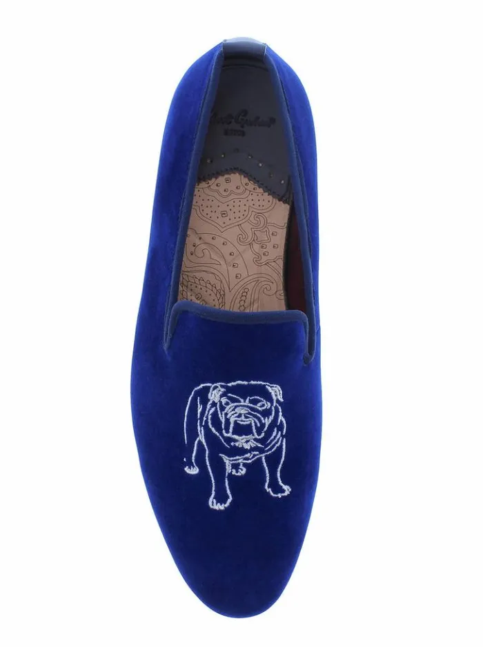 Men Robert Graham Shoes Reisman Smoking Slipper Navy