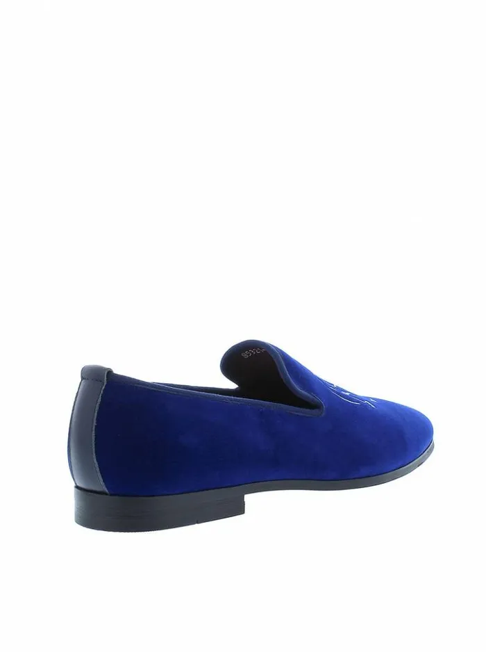 Men Robert Graham Shoes Reisman Smoking Slipper Navy