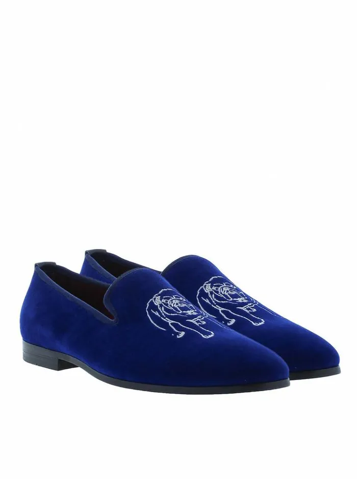 Men Robert Graham Shoes Reisman Smoking Slipper Navy