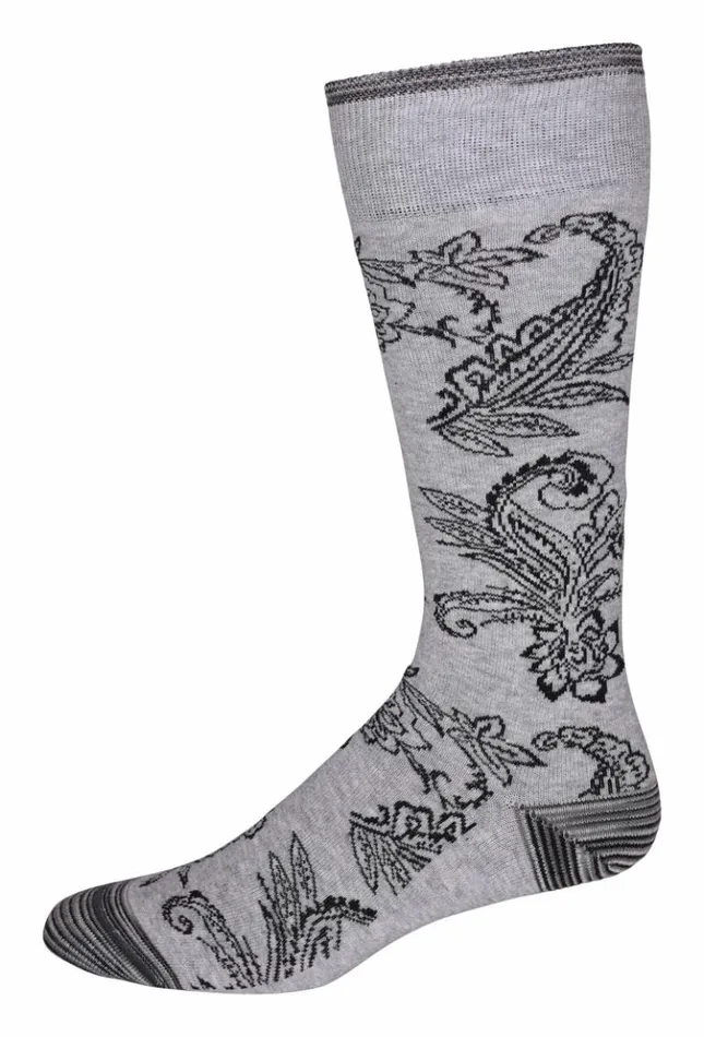 Men Robert Graham Socks Nadeera Sock Lightgrey