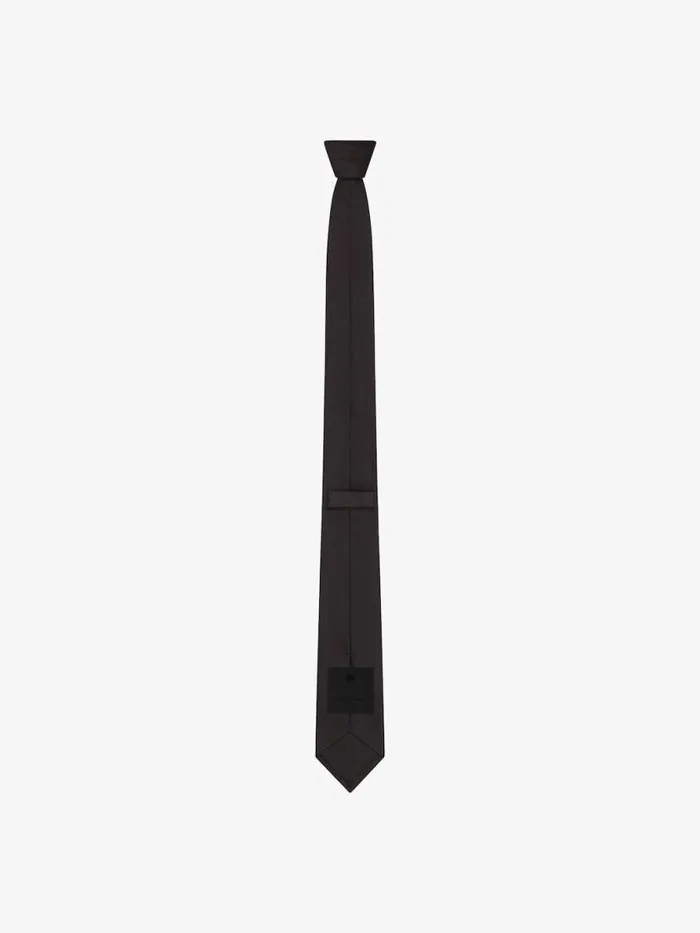 Men Scarves and Ties Givenchy 4G Stars Tie In Silk Black