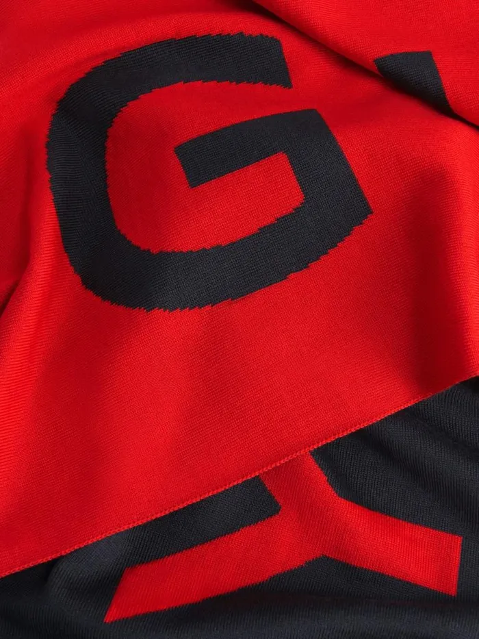 Men Scarves and Ties Givenchy GIVENCHY Scarf In Wool Red