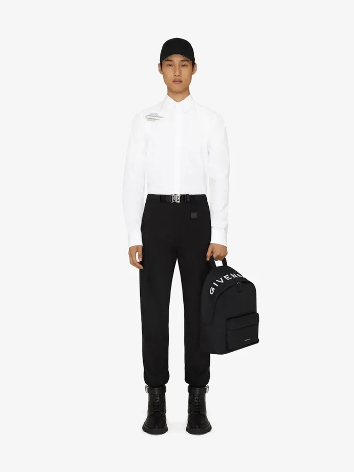 Men Shirts Givenchy Shirt In Poplin With Ulock Harness White