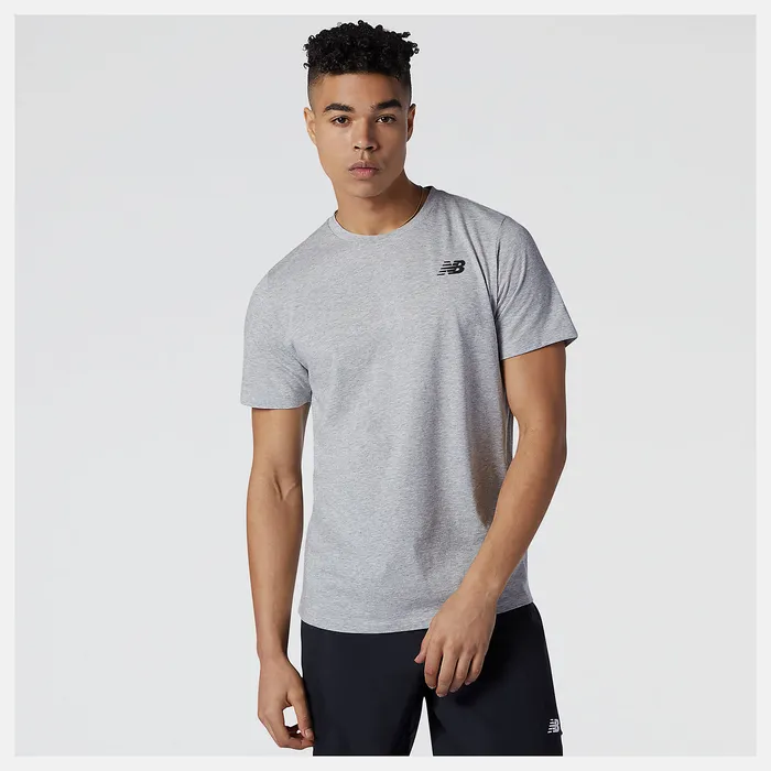 Men Shirts New Balance Heathertech Tee ATHLETIC GREY