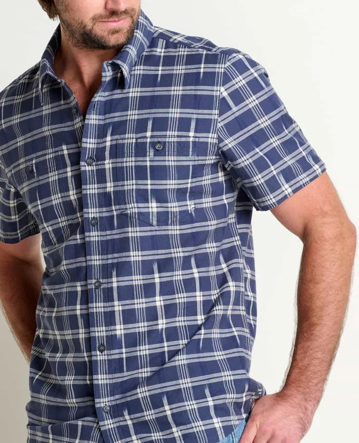 Men Shirts Toad and Co Smythy Short Sleeve Shirt True Navy Ii