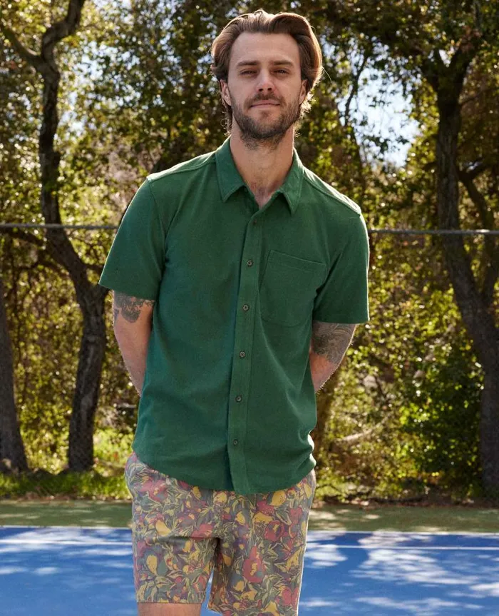 Men Shirts Toad and Co Yerba Short Sleeve Shirt Pasture