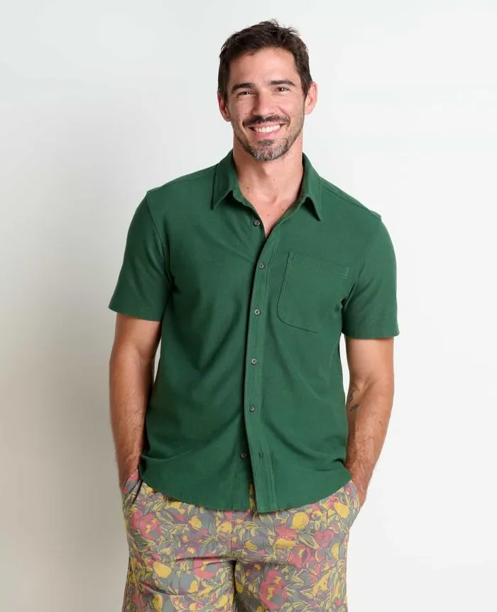Men Shirts Toad and Co Yerba Short Sleeve Shirt Pasture