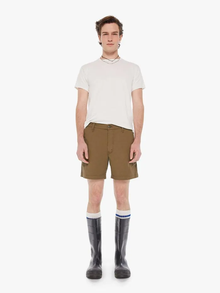 Men Shorts Mother Denim The Big Shot Prep Military Olive