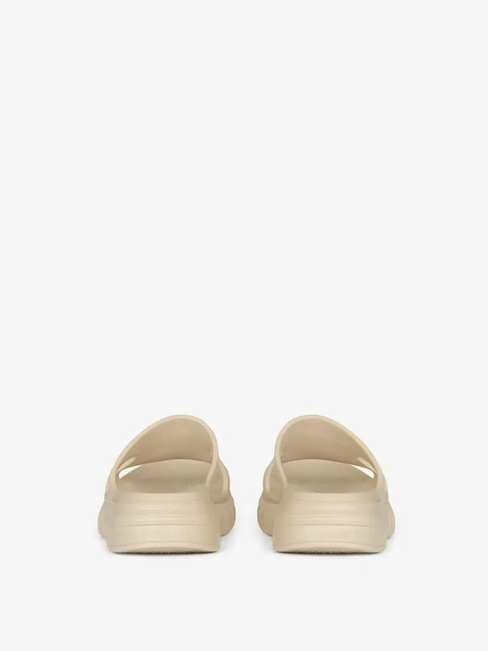 Men Slides and Sandals Givenchy Marshmallow Flat Sandals In Rubber Beige