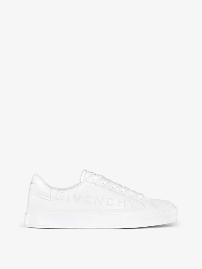 Men Sneakers Givenchy City Sport Sneakers In GIVENCHY Leather White