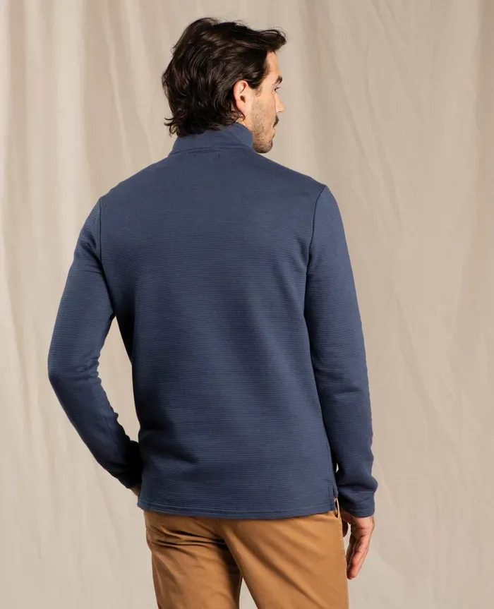 Men Sweaters Jackets and Layers Toad and Co Moonwake 14 Zip Pullover True Navy