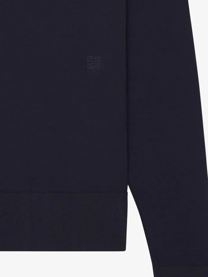 Men Sweatshirts and Hoodies Givenchy Sweater In Cotton And Silk Night Blue