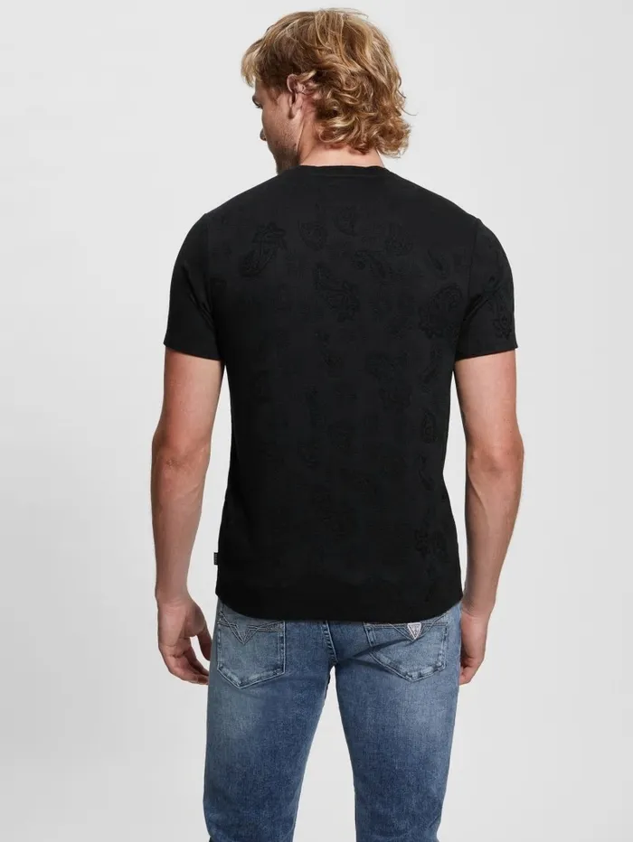 Men TShirts and Tanks GUESS Paisley Tee Black
