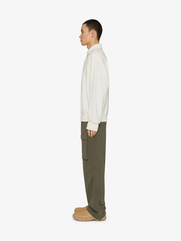 Men TShirts Givenchy GIVENCHY 1952 Polo In Fleece Ivory