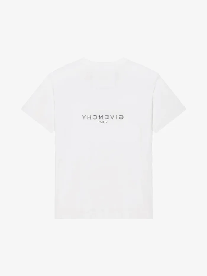 Men TShirts Givenchy GIVENCHY Reverse Oversized Tshirt In Cotton White