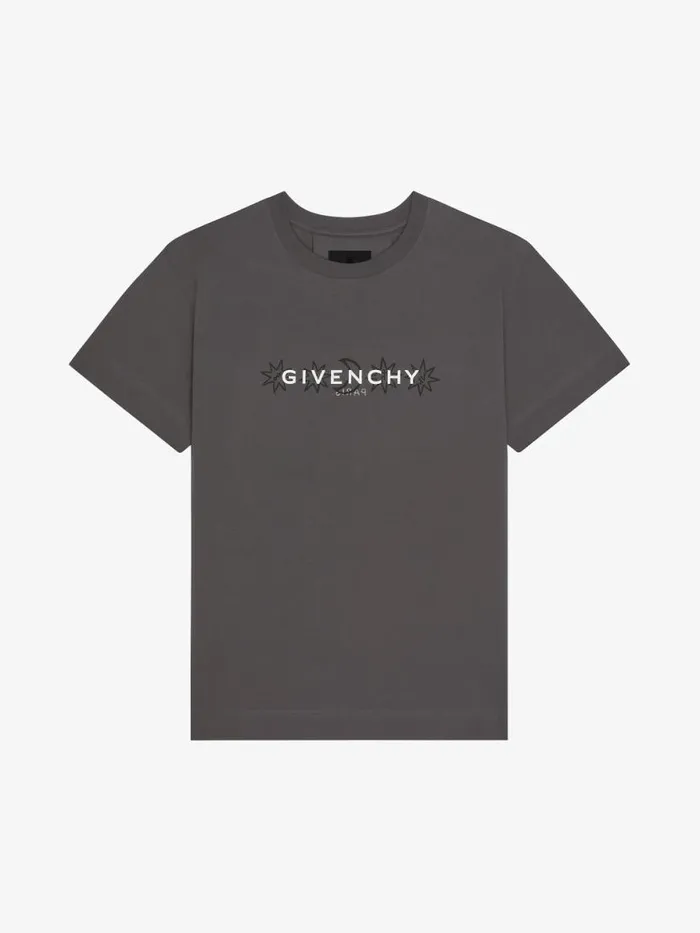 Men TShirts Givenchy GIVENCHY Reverse Tshirt In Cotton With Tarot Print Rosewood