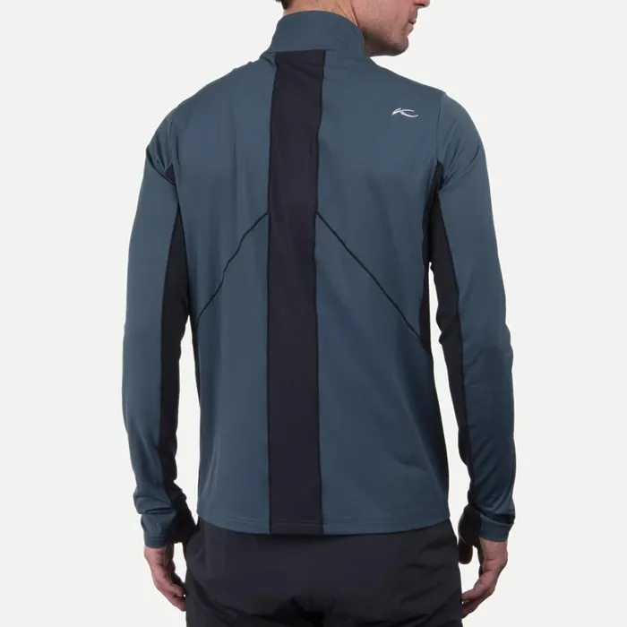 Men Taos Midlayer HalfZip Petrol Blue KJUS Midlayers and Sweaters