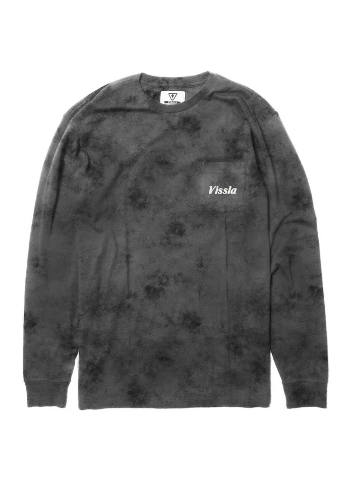Men Vissla Filmore Ls Pkt Tee Phantom Long Sleeve Tees