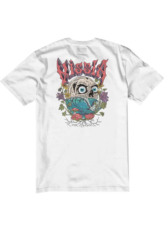 Men Vissla Swelligans Ss Pkt Tee White Premium Tees