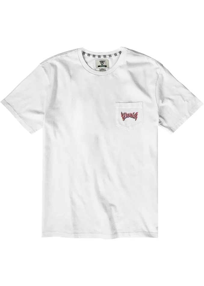 Men Vissla Swelligans Ss Pkt Tee White Premium Tees Men Vissla Swelligans Ss Pkt Tee White Premium Tees
