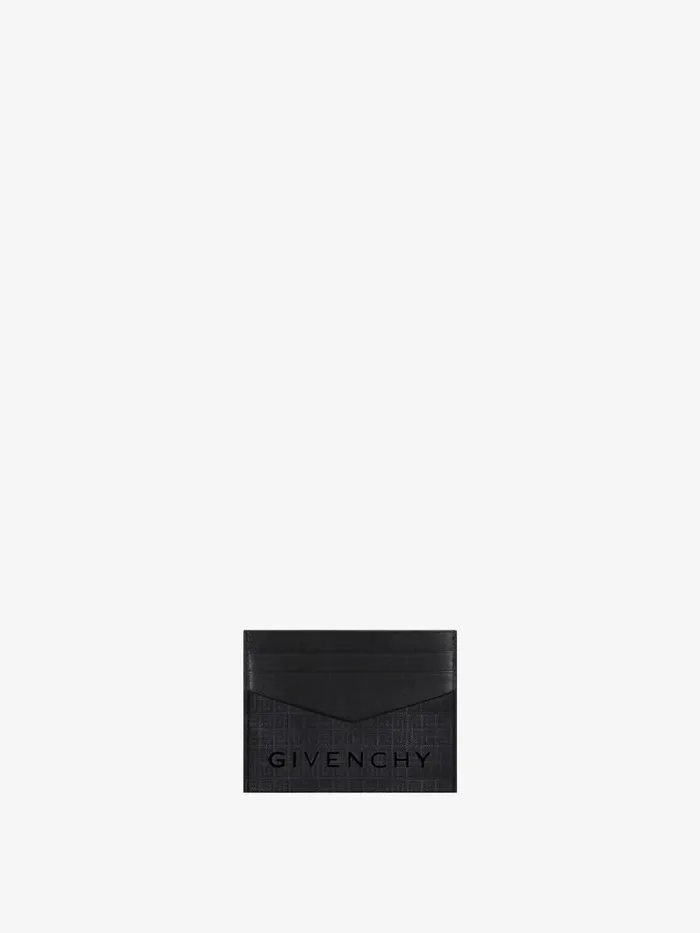 Men Wallets and Card Holders Givenchy Card Holder In 4G Nylon Black