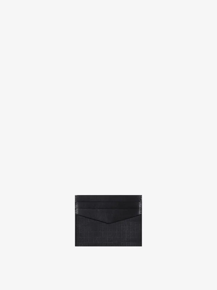 Men Wallets and Card Holders Givenchy Card Holder In 4G Nylon Black