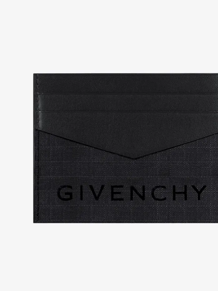Men Wallets and Card Holders Givenchy Card Holder In 4G Nylon Black