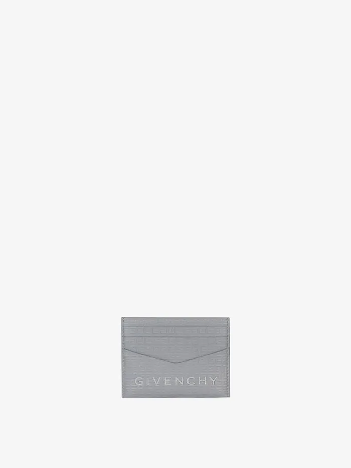 Men Wallets and Card Holders Givenchy GIVENCHY Card Holder In 4G Micro Leather Light Grey Men Wallets and Card Holders Givenchy GIVENCHY Card Holder In 4G Micro Leather Light Grey