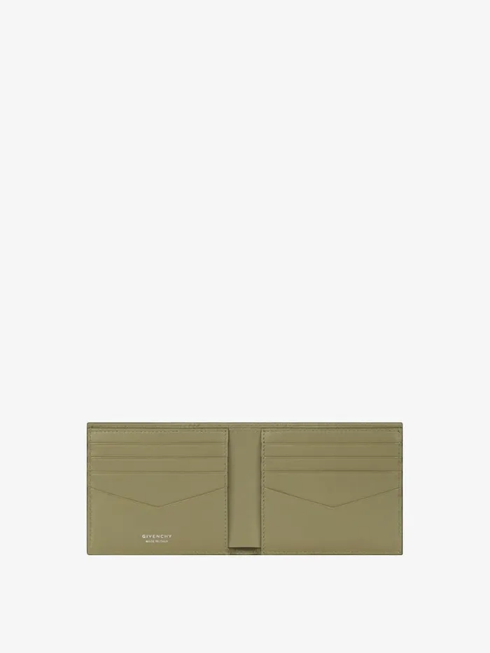 Men Wallets and Card Holders Givenchy GIVENCHY Wallet In 4G Micro Leather Khaki Men Wallets and Card Holders Givenchy GIVENCHY Wallet In 4G Micro Leather Khaki