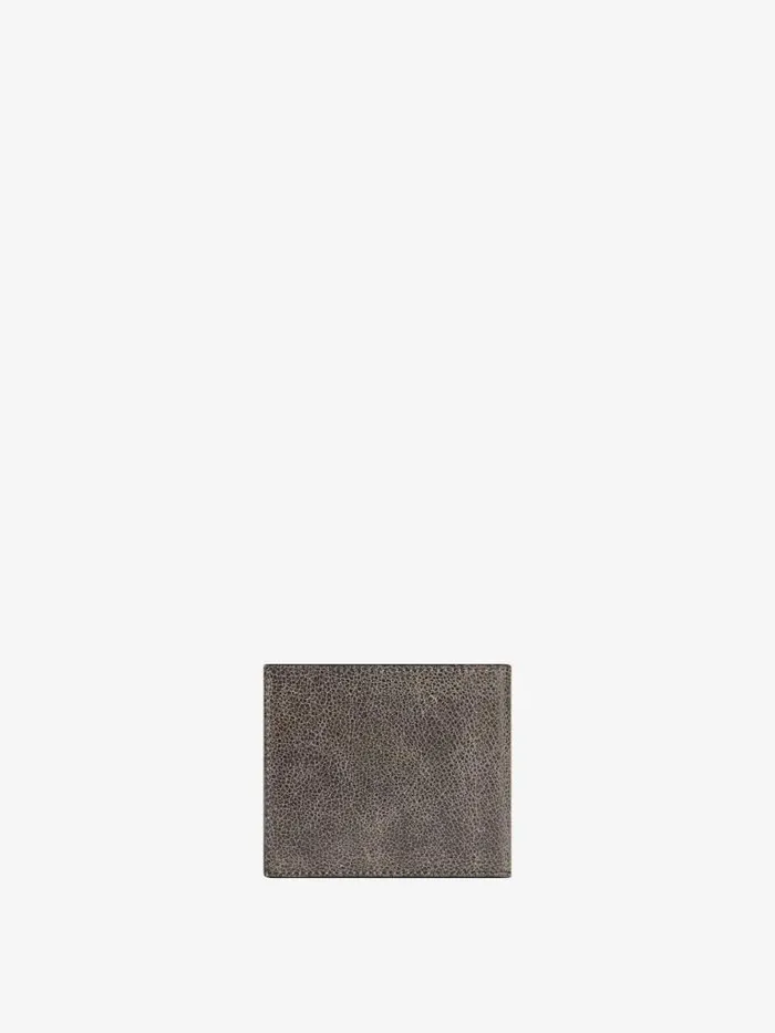 Men Wallets and Card Holders Givenchy GIVENCHY Wallet In Crackled Leather Blackgrey Men Wallets and Card Holders Givenchy GIVENCHY Wallet In Crackled Leather Blackgrey