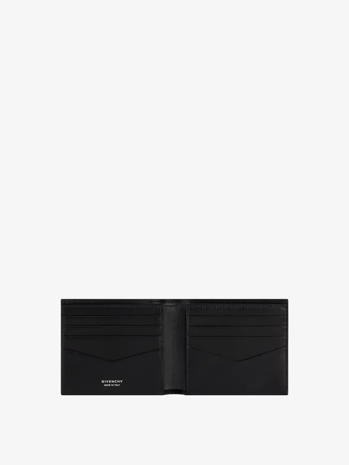 Men Wallets and Card Holders Givenchy GIVENCHY Wallet In Crackled Leather Blackgrey Men Wallets and Card Holders Givenchy GIVENCHY Wallet In Crackled Leather Blackgrey