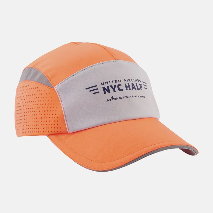 MenWomen Hats New Balance United Half 5 Panel Laser Run Hat NEON DRAGONFLY