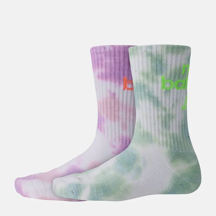MenWomen Socks New Balance NB Essential Tie Dye Midcalf 2 Pack ASSORTED COLORS 2 MenWomen Socks New Balance NB Essential Tie Dye Midcalf 2 Pack ASSORTED COLORS 2