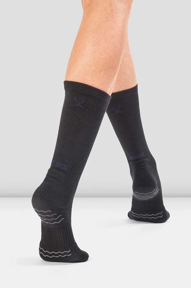 Mens Adult Bloch Blochsox Dance Socks Black Knit