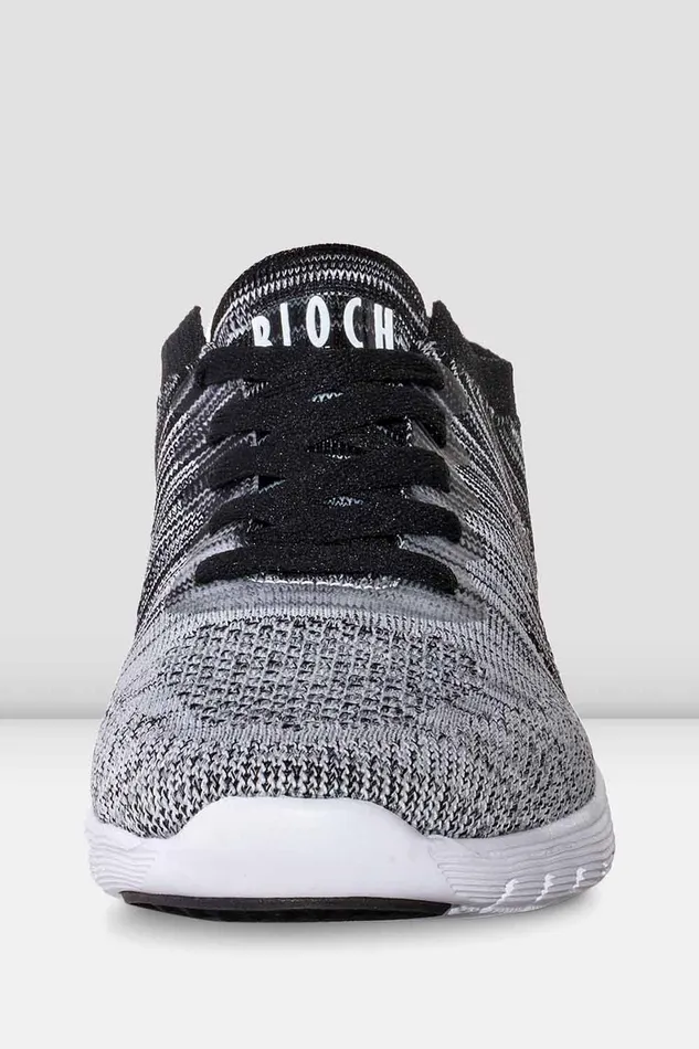 Mens Adult Omnia Lightweight Knited Sneakers Black White Knit 8211 Bloch Adult
