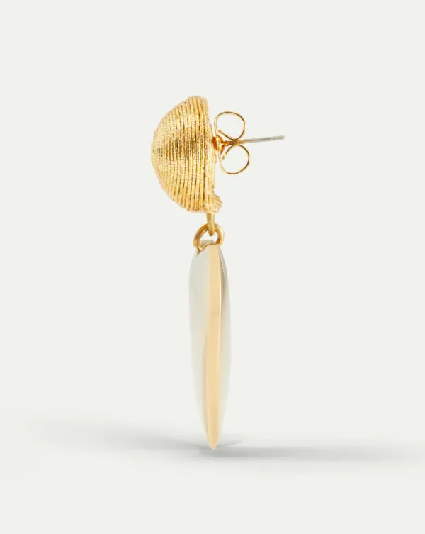 Mini Cora Earrings Post Backing Gold Women Veronica Beard Accessories Mini Cora Earrings Post Backing Gold Women Veronica Beard Accessories