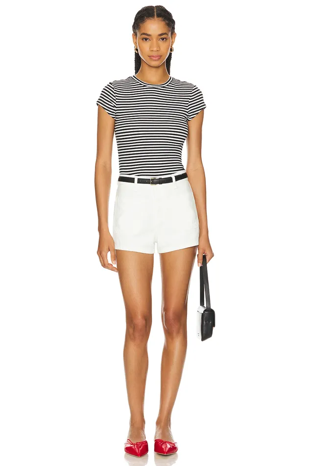 Morgan Tee Black and White Women Lovers and Friends Tops Morgan Tee Black and White Women Lovers and Friends Tops