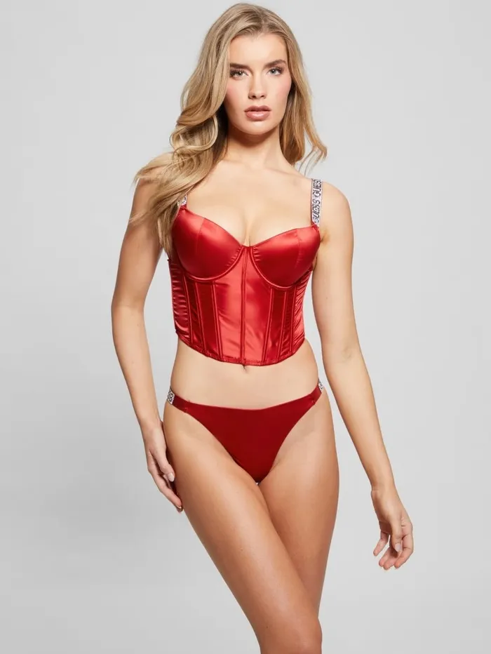 Naomi Embellished Bustier Rugby Red Women Intimates GUESS Naomi Embellished Bustier Rugby Red Women Intimates GUESS