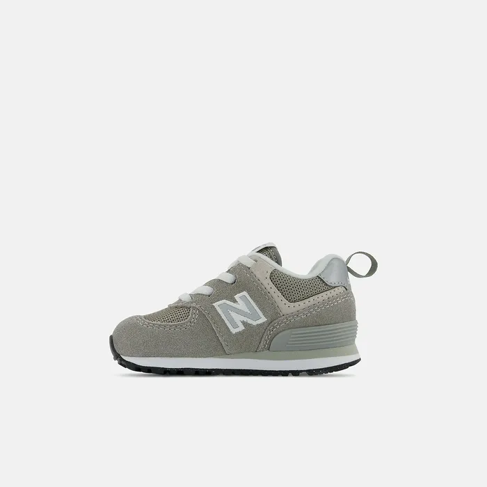New Balance 574 Core Bungee Grey with White Kids Size 0 8211 10 New Balance 574 Core Bungee Grey with White Kids Size 0 8211 10