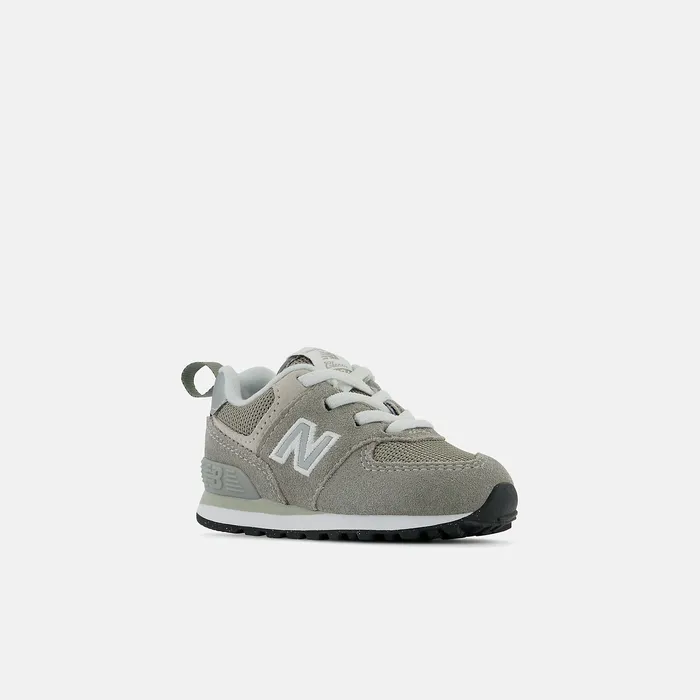 New Balance 574 Core Bungee Grey with White Kids Size 0 8211 10 New Balance 574 Core Bungee Grey with White Kids Size 0 8211 10