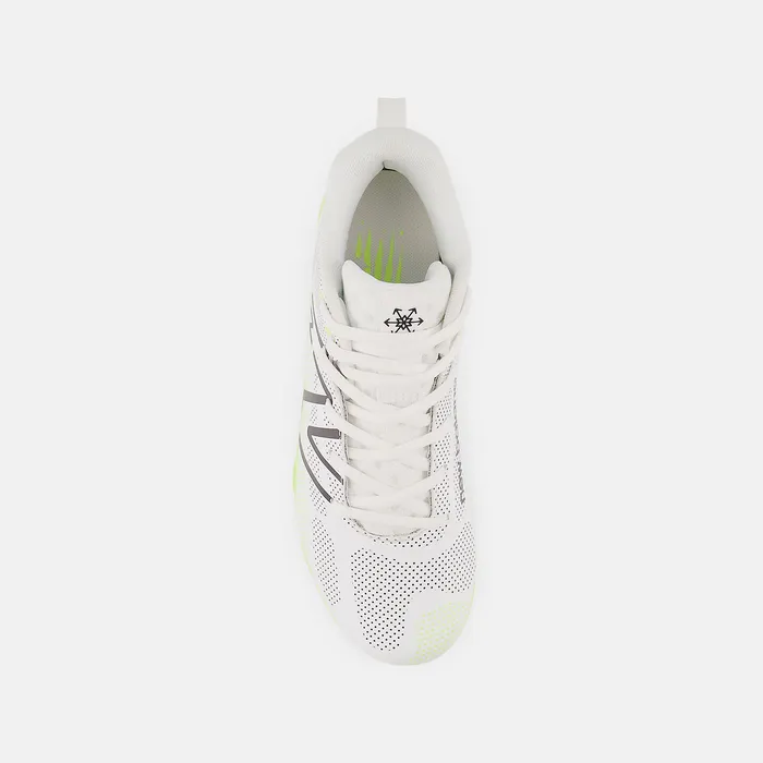 New Balance FreezeLX v4 Jr White with Hilite and Black Kids Cleats New Balance FreezeLX v4 Jr White with Hilite and Black Kids Cleats