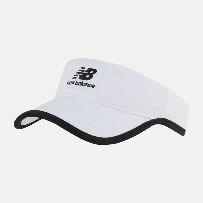 New Balance Hats MenWomen LIfestyle Visor WHITE